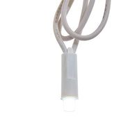 24.5' UL 50L Pure White Frost Twinkle 5MM LED Connectible Light Set With White Wire