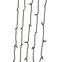 49.5' UL 100L Classic Warm White 5MM LED Connectible Light Set With Green Wire