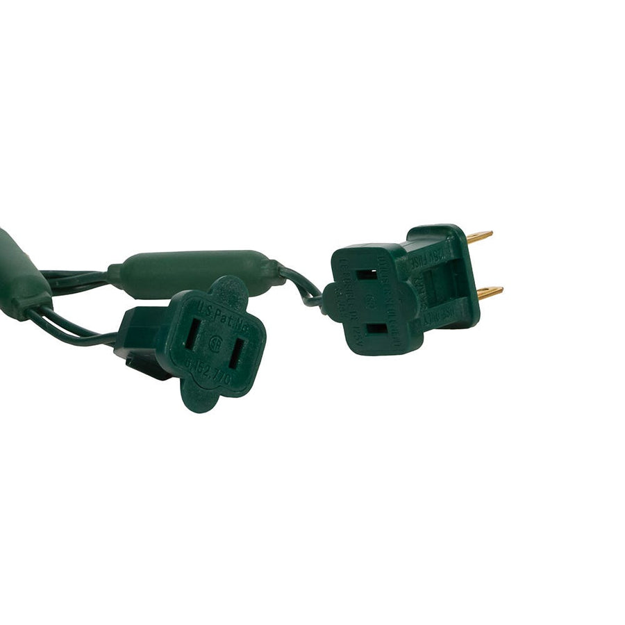 49.5' UL 100L Multicolored 5MM LED Connectible Light Set With Green Wire