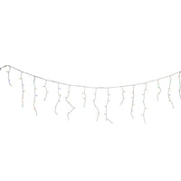 7' 70-Light Commercial Grade Multicolor LED Icicle Light In PDQ