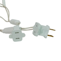 49.5' UL 100L Warm White 5MM LED Connectible Light Set With White Wire