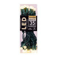 12' UL 35L Warm White G12 LED Connectible Light Set With Green Wire