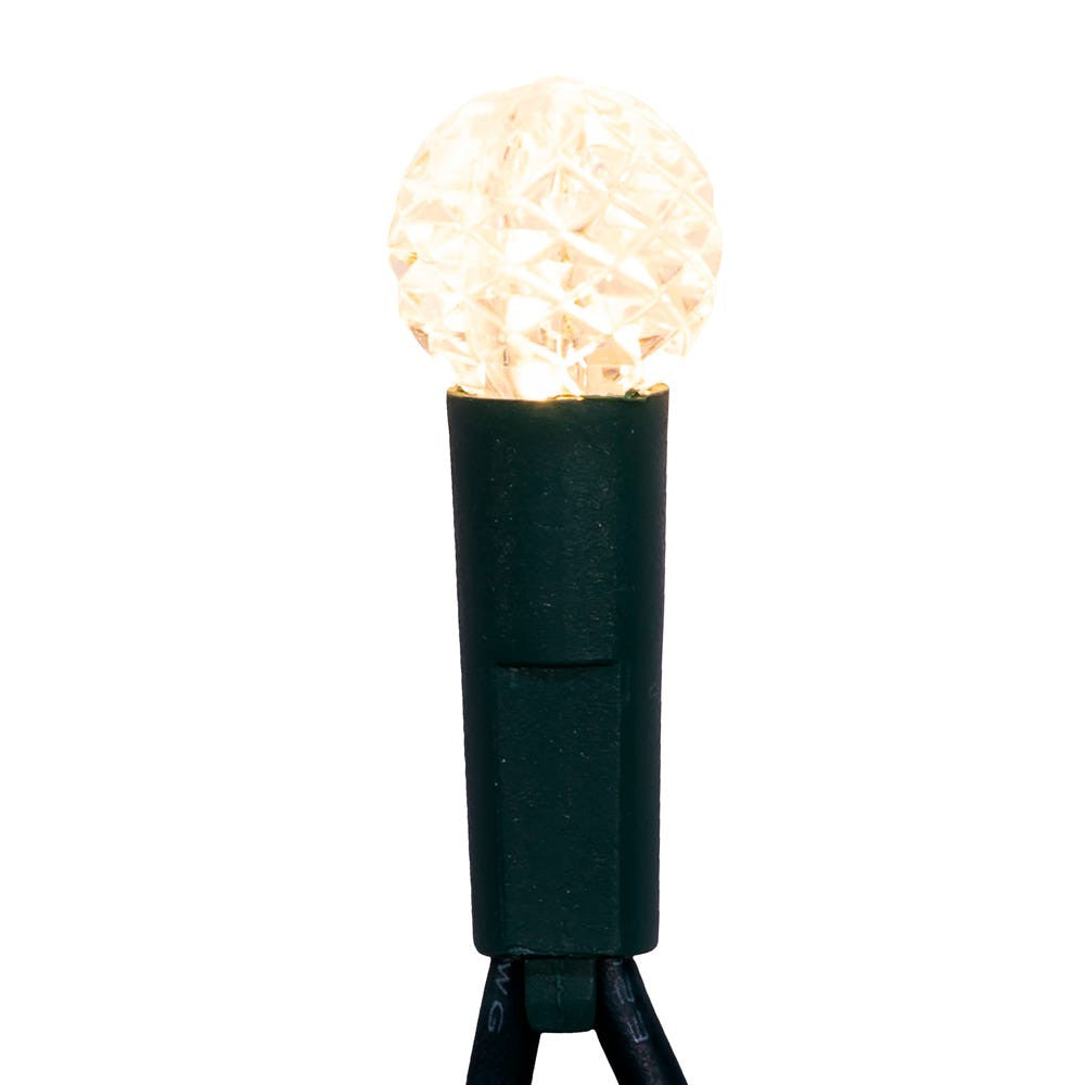 12' UL 35L Warm White G12 LED Connectible Light Set With Green Wire