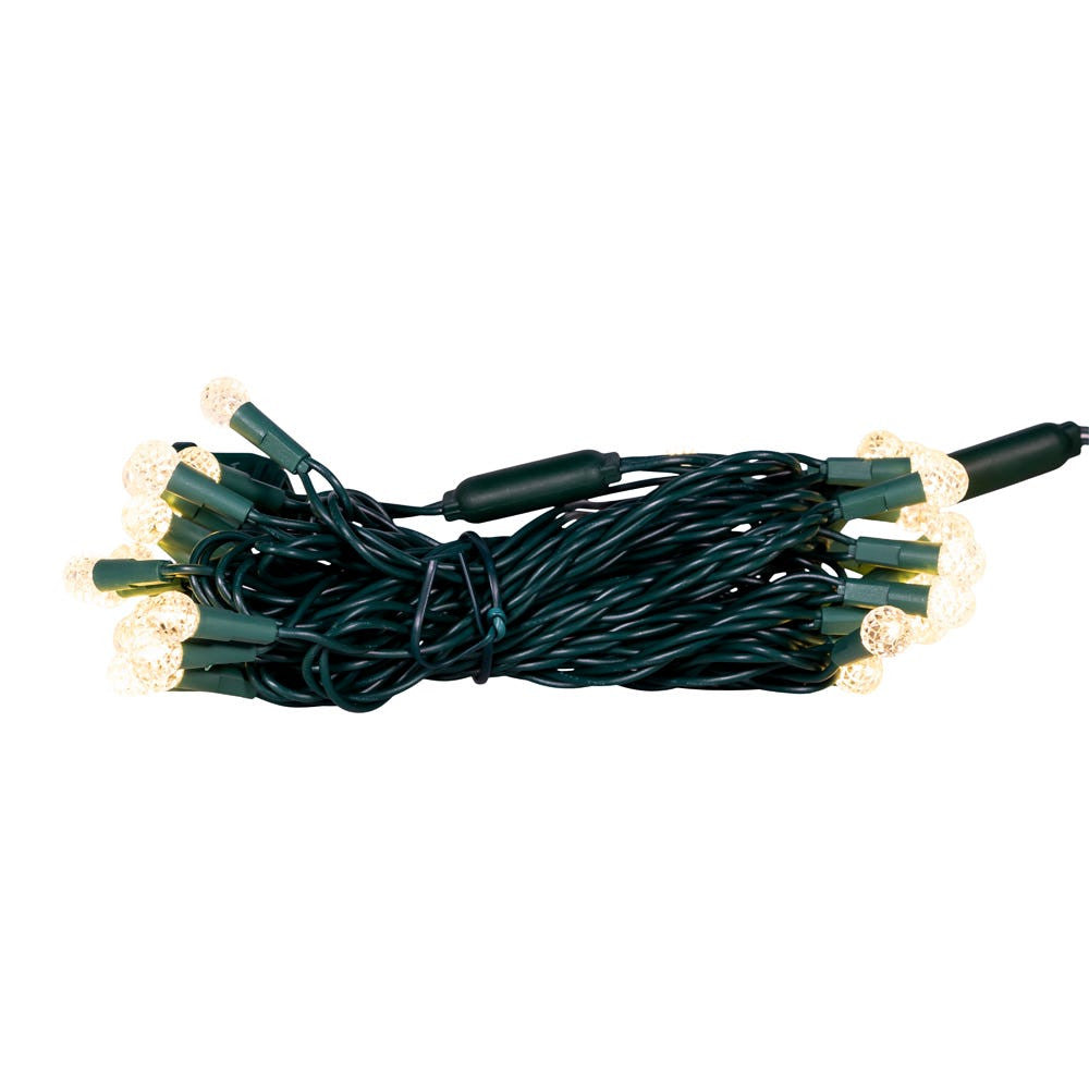 12' UL 35L Warm White G12 LED Connectible Light Set With Green Wire