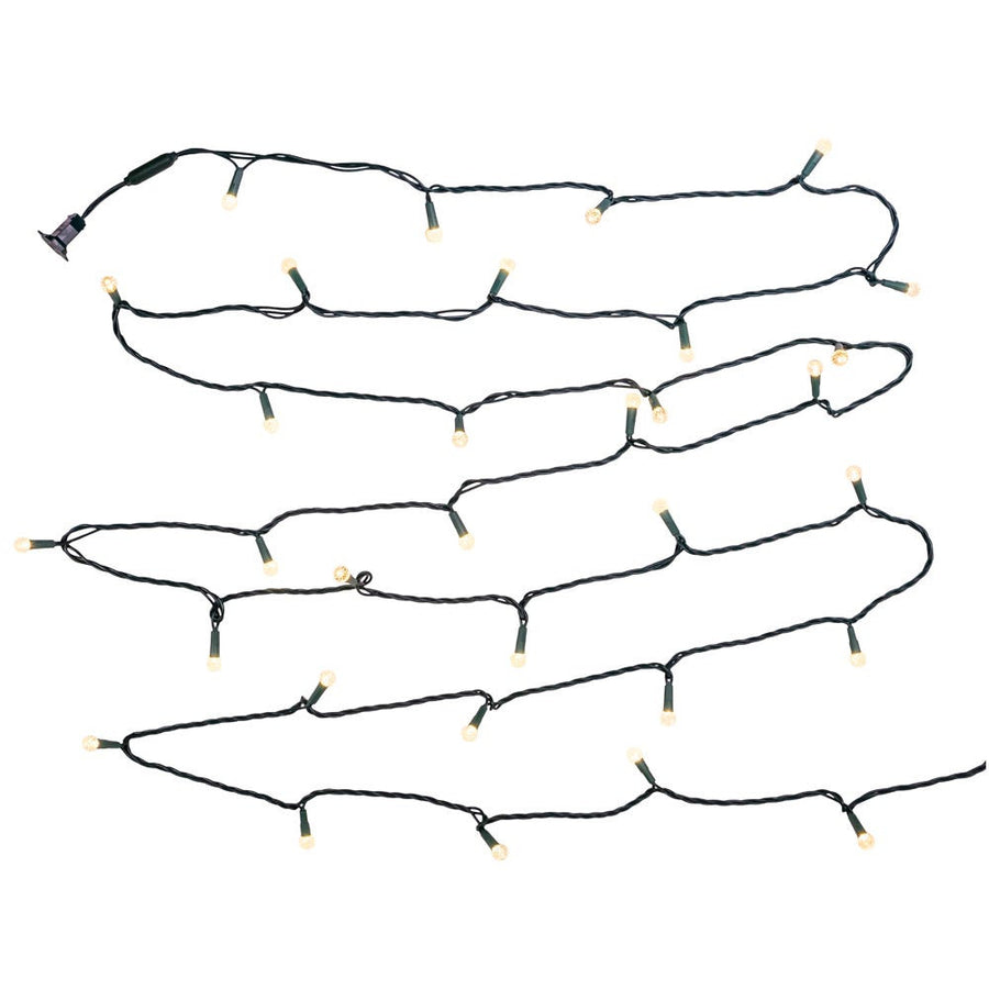 12' UL 35L Warm White G12 LED Connectible Light Set With Green Wire