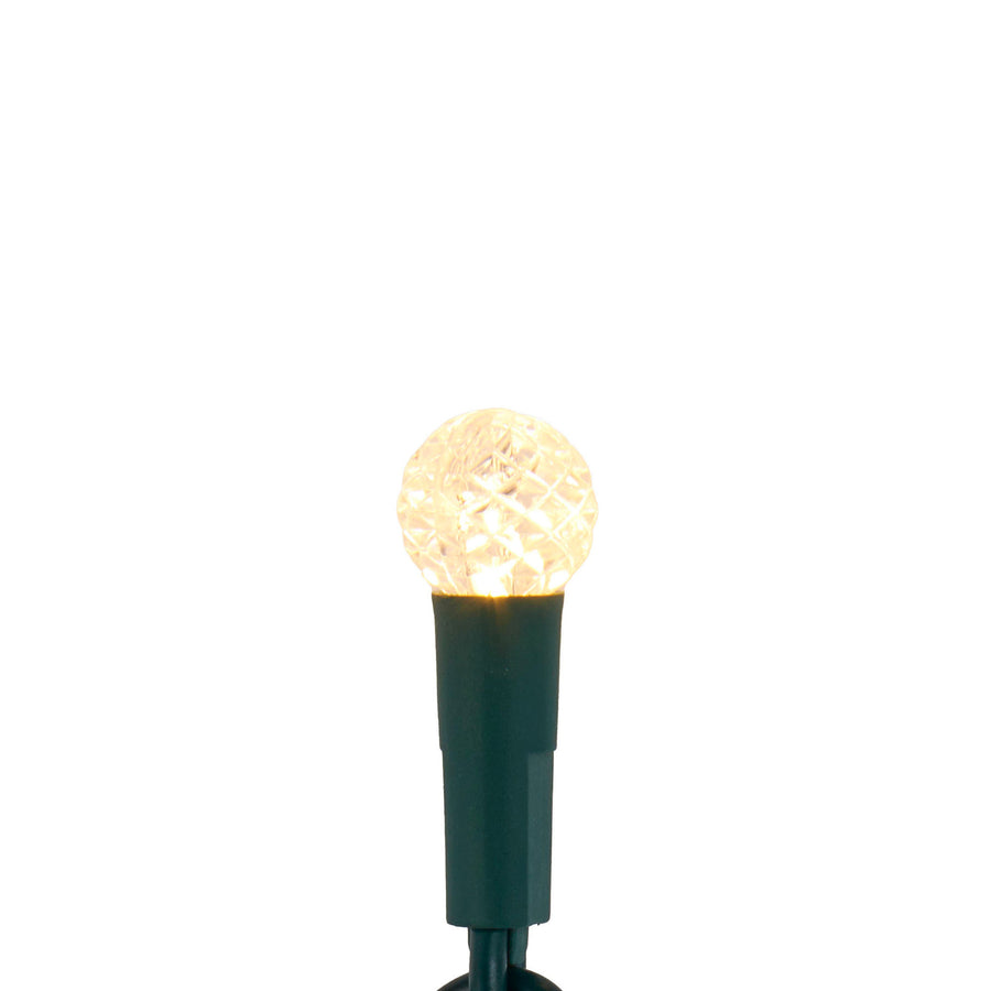 12' UL 35L Warm White G12 LED Connectible Light Set With Green Wire