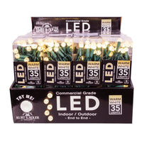 12' UL 35L Warm White G12 LED Connectible Light Set With Green Wire