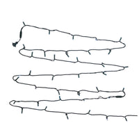 24.5' UL 50L Cool White Soft Twinkle 5MM LED Connectible Light Set With Green Wire