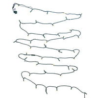 24.5' UL 50L Warm White Soft Twinkle 5MM LED Connectible Light Set With Green Wire