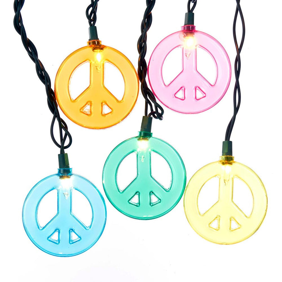 9' UL 10L Peace Sign Light Set