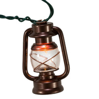 9' UL 10L Brass Lantern Connectible Light Set