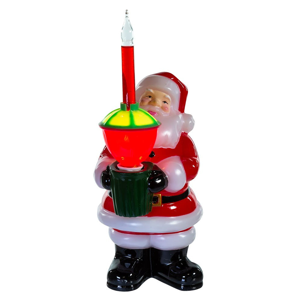 7" Santa Bubble Light Table Piece