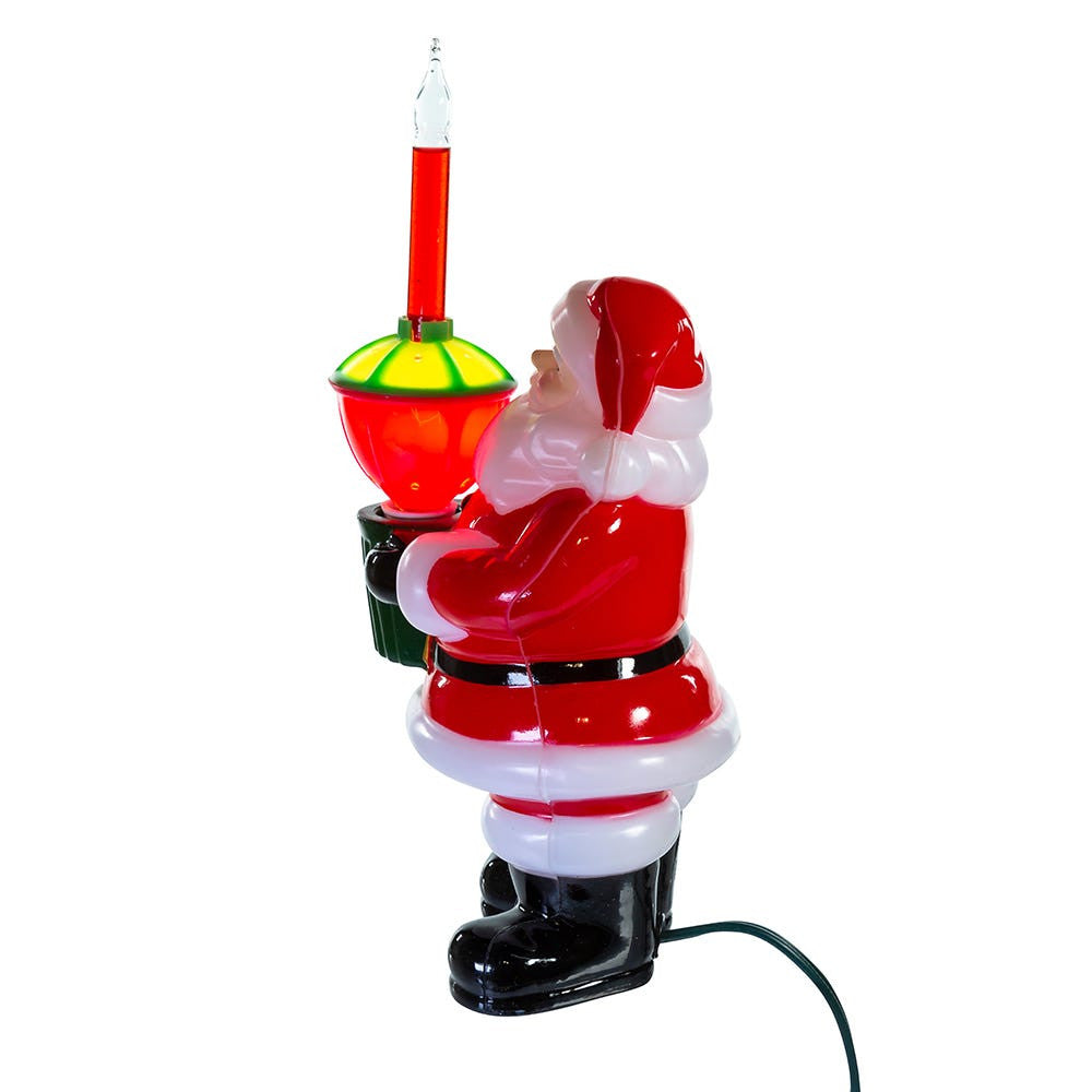 7" Santa Bubble Light Table Piece