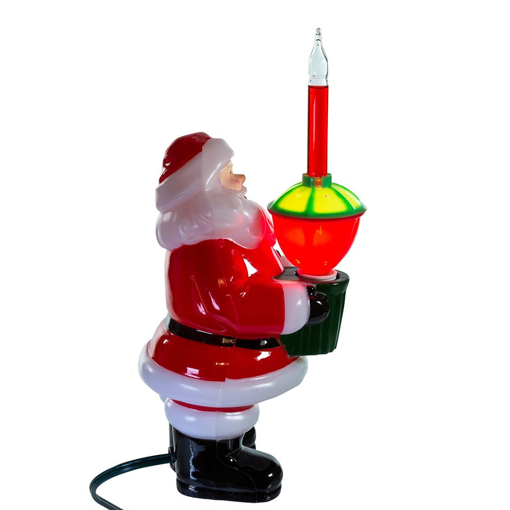 7" Santa Bubble Light Table Piece