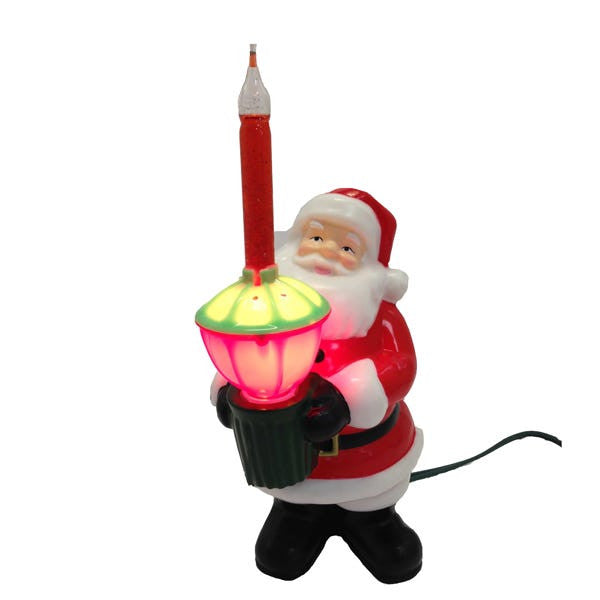 7" Santa Bubble Light Table Piece