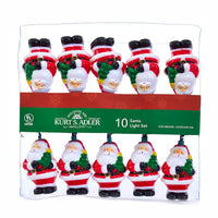 9' UL 10L Santa With Christmas Tree Light Set