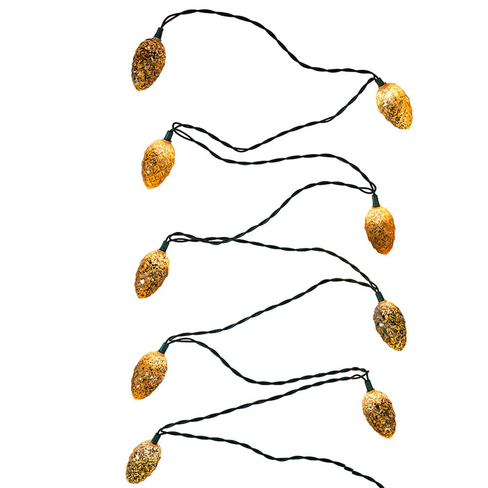 9' UL 10L Mercury Pinecone Light Set