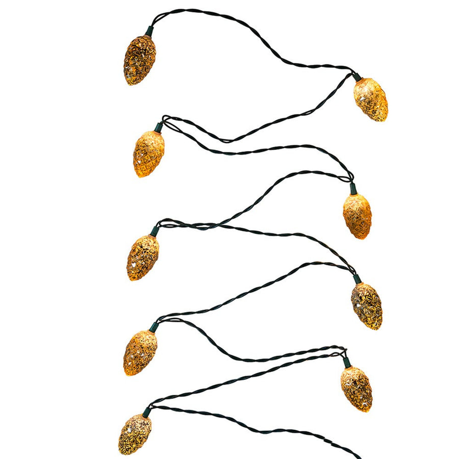 9' UL 10L Mercury Pinecone Light Set