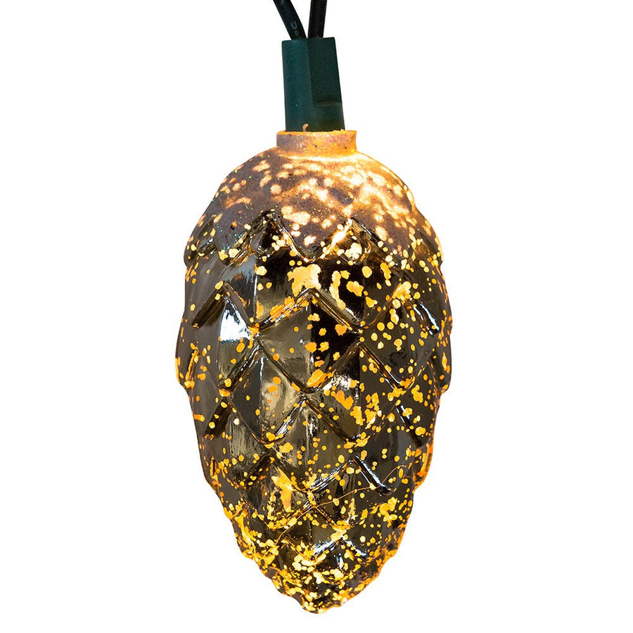 9' UL 10L Mercury Pinecone Light Set