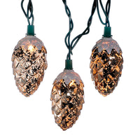9' UL 10L Mercury Pinecone Light Set