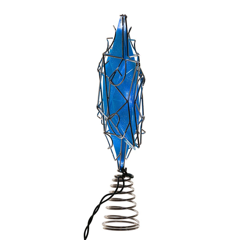 8.1" UL 10L Hanukkah Star Shimmer LED Treetop