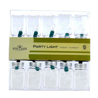9' UL 10L Clear Mason Jar Light Set