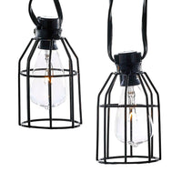 9' UL 10L Iron Cage C7 Edison Style Light Set