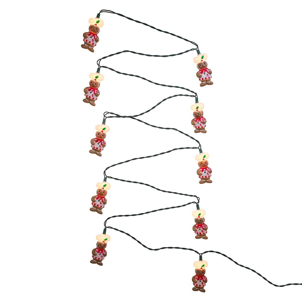 9' UL 10L Gingerbread Chef Light Set