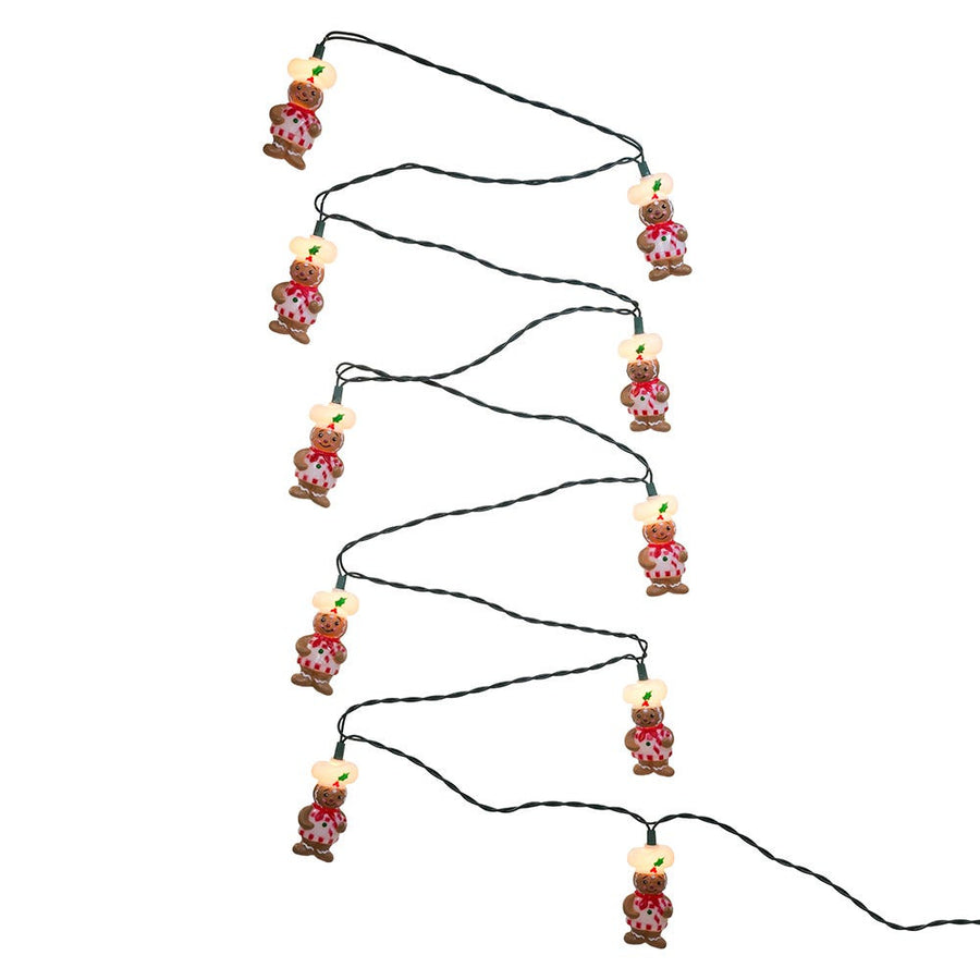 9' UL 10L Gingerbread Chef Light Set