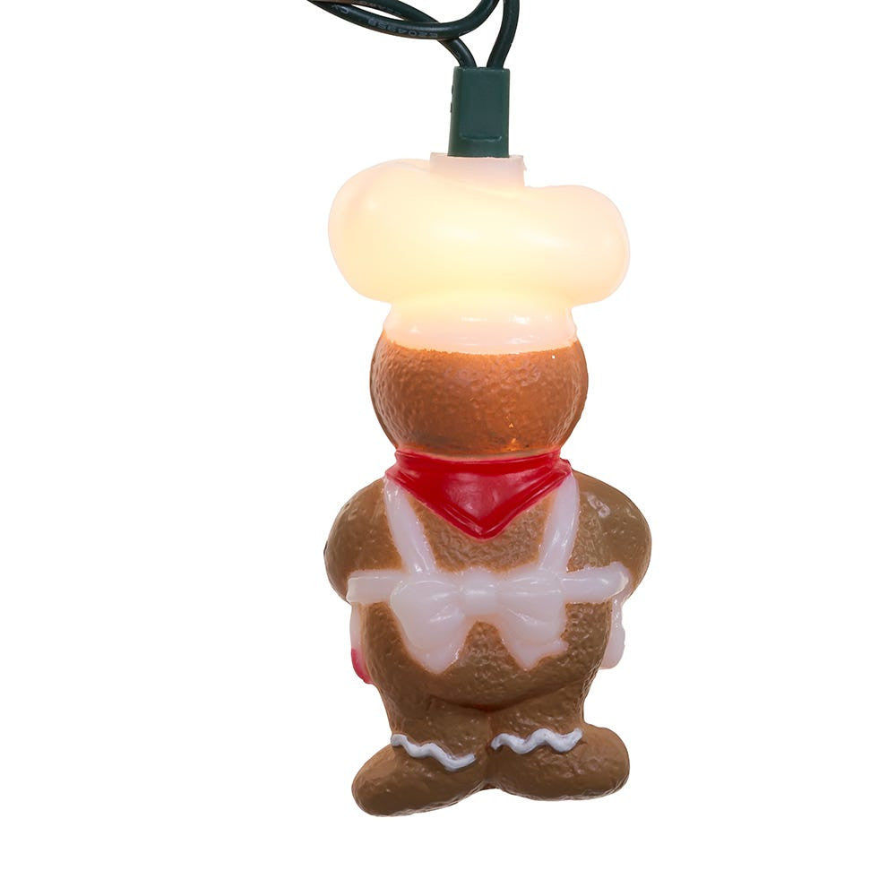 9' UL 10L Gingerbread Chef Light Set