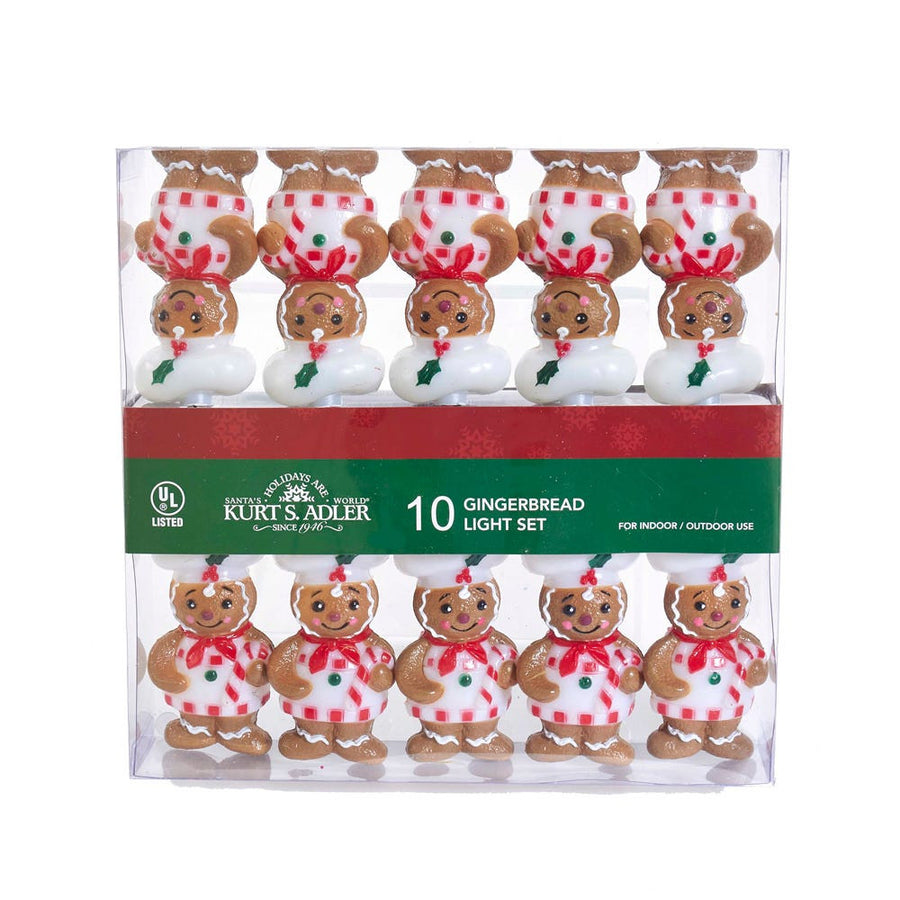 9' UL 10L Gingerbread Chef Light Set