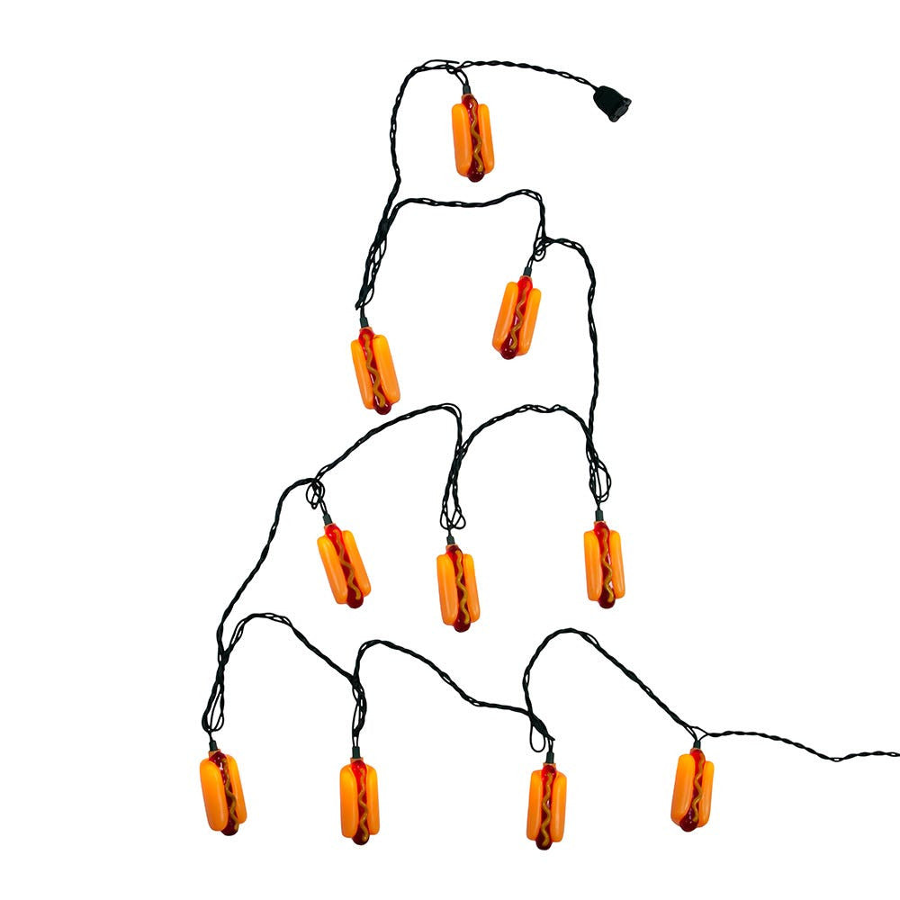 9' UL 10L Hot Dog Light Set With End Connect