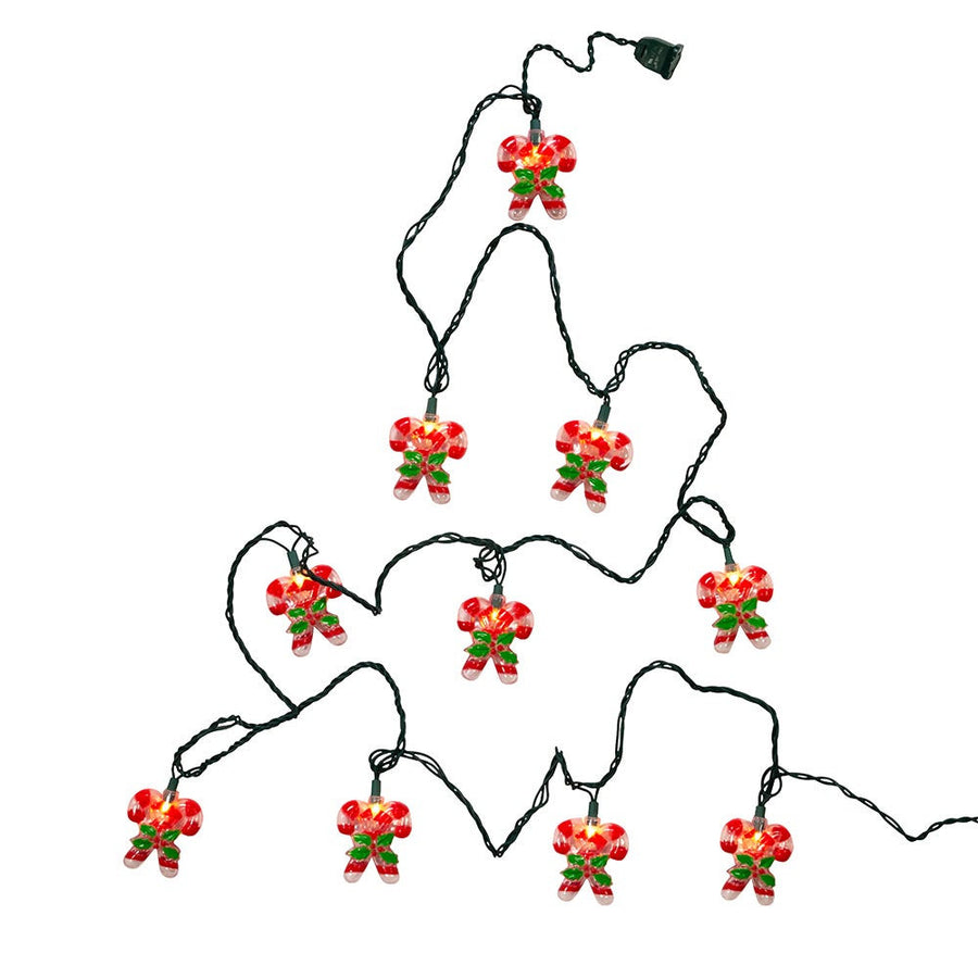 9' UL 10L Candy Cane Light Set