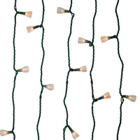 25.5' UL 35-Light Clear Tulip Green Wire Light Set