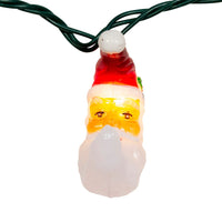 9' UL 10L Santa Moon Face Light Set With End Connect
