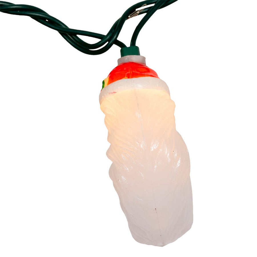 9' UL 10L Santa Moon Face Light Set With End Connect