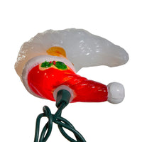 9' UL 10L Santa Moon Face Light Set With End Connect