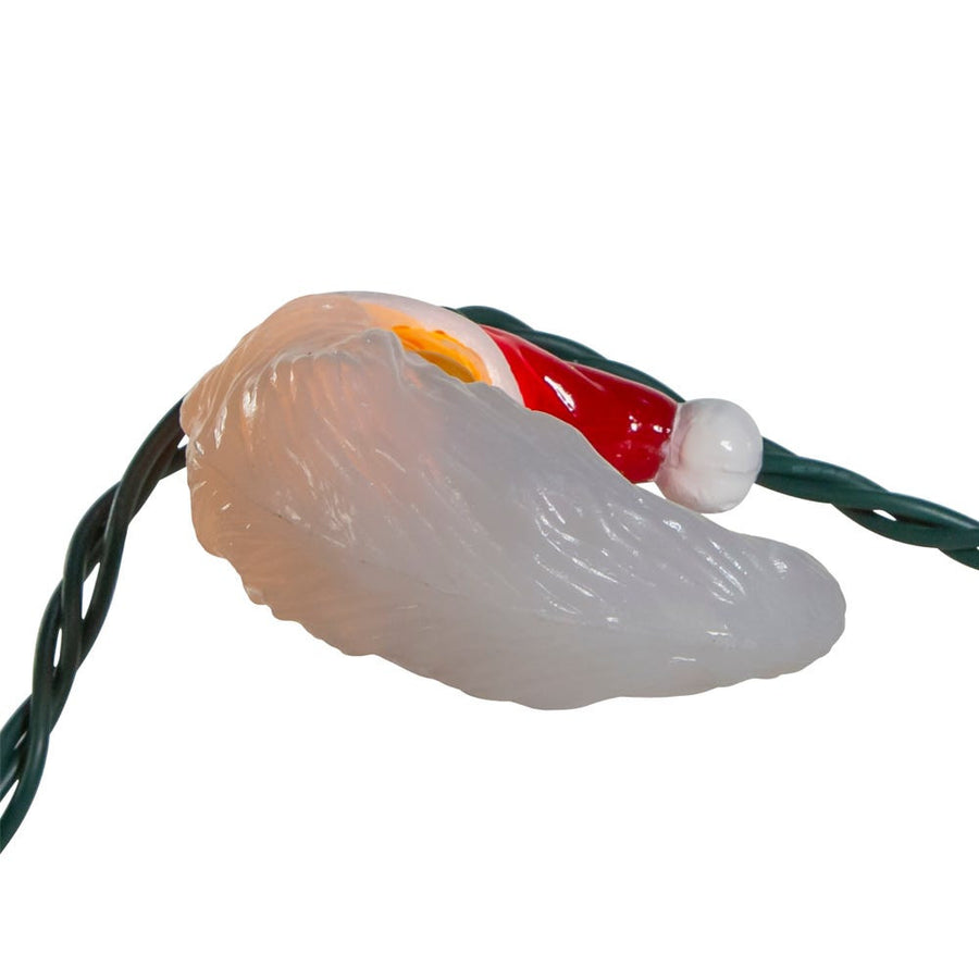 9' UL 10L Santa Moon Face Light Set With End Connect