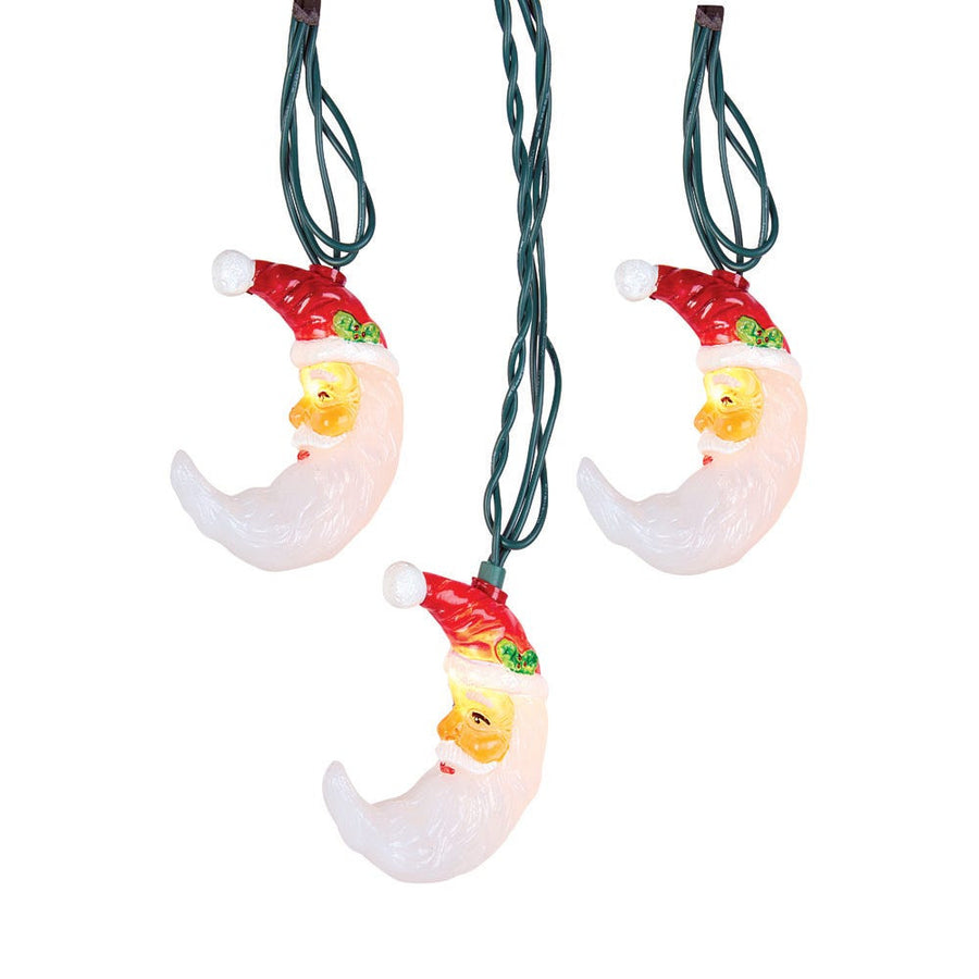 9' UL 10L Santa Moon Face Light Set With End Connect