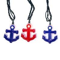 9' UL 10L Red and Blue Anchor Light Set With End Connect