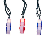 9' UL 10L Red and Blue Anchor Light Set With End Connect
