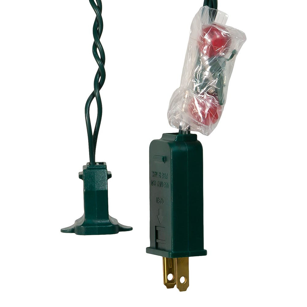 11' UL 36L 12 Cluster Holly Berry Cluster Light Set With End Connect