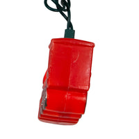 9' UL 10L Red Train Light Set With End Connect