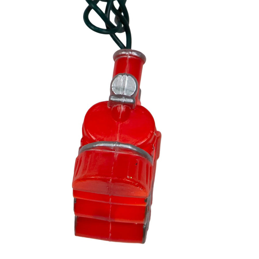9' UL 10L Red Train Light Set With End Connect