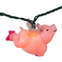 9' UL 10L Flying Pig Light Set With End Connect