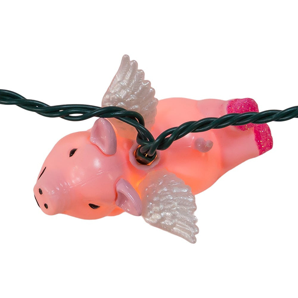 9' UL 10L Flying Pig Light Set With End Connect
