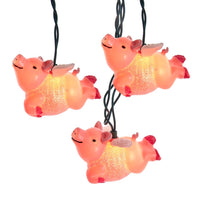 9' UL 10L Flying Pig Light Set With End Connect