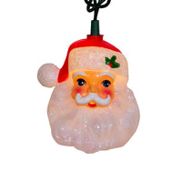 9' UL 10L Santa Head Light Set With End Connect