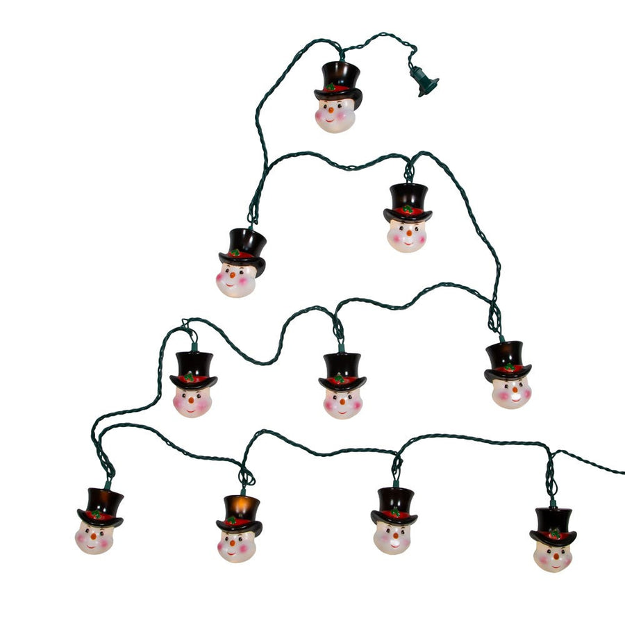 9' UL 10L Snowman Head Light Set With End Connect