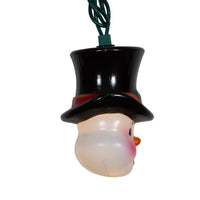 9' UL 10L Snowman Head Light Set With End Connect